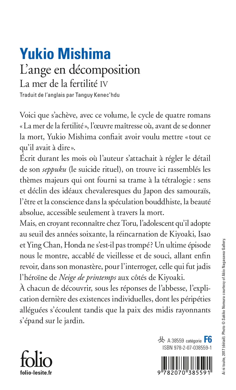 L'Ange en décomposition - Yukio Mishima