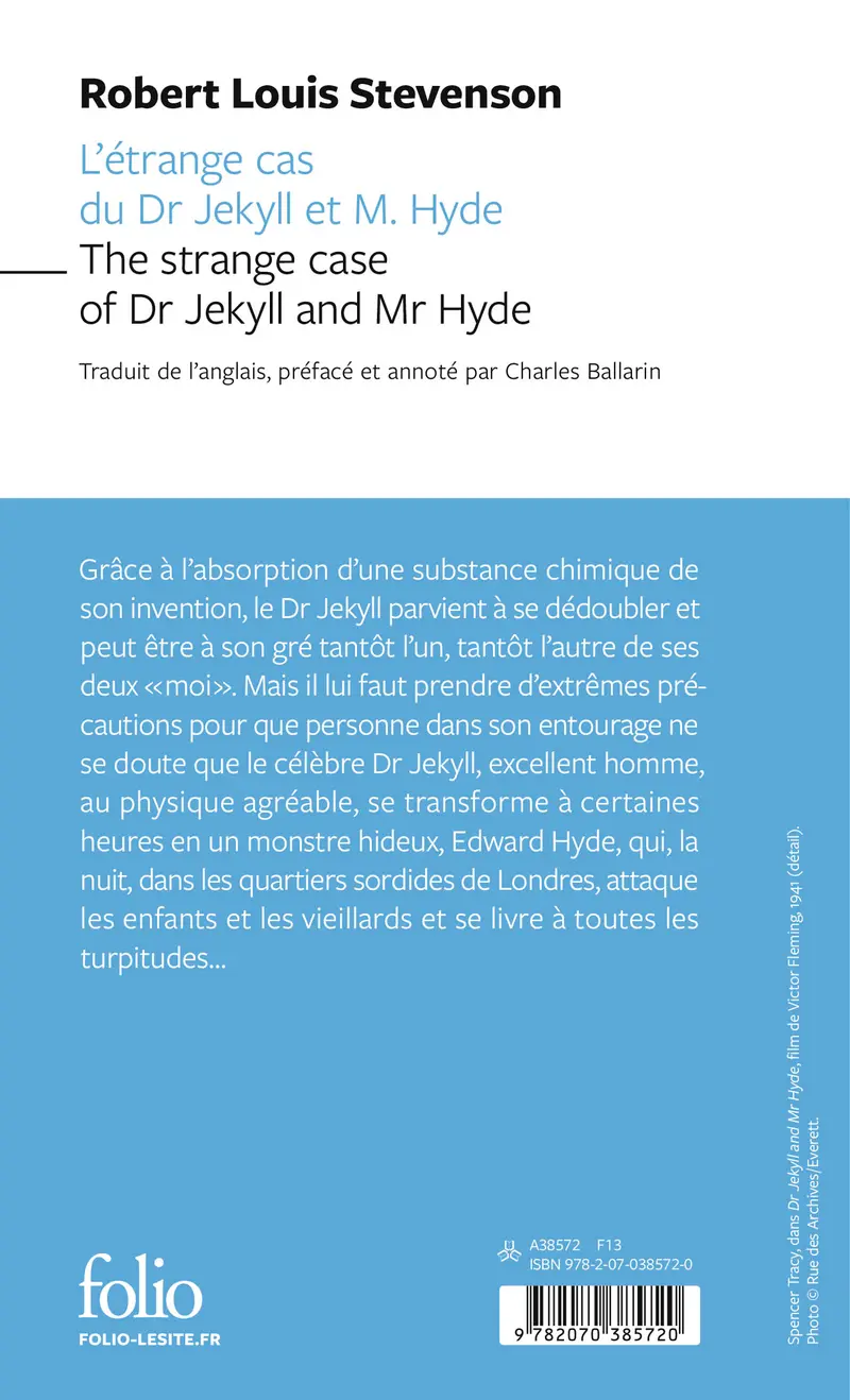 L'Étrange cas du Dr Jekyll et M. Hyde/The strange case of Dr Jekyll and Mr Hyde - Robert Louis Stevenson