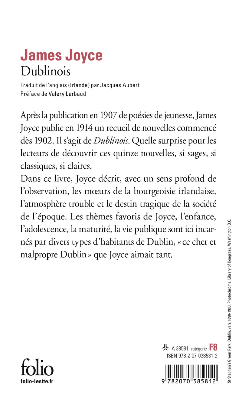 Dublinois - James Joyce