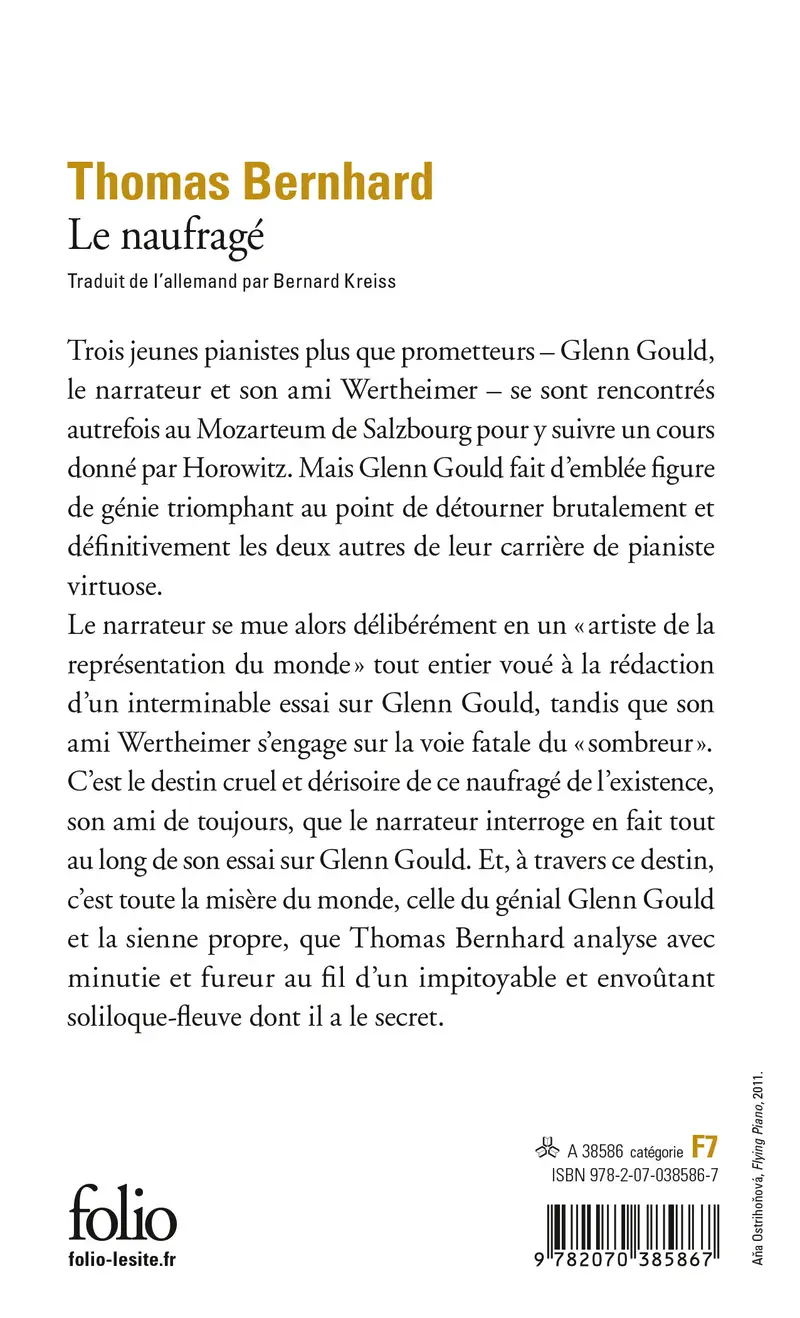 Le Naufragé - Thomas Bernhard