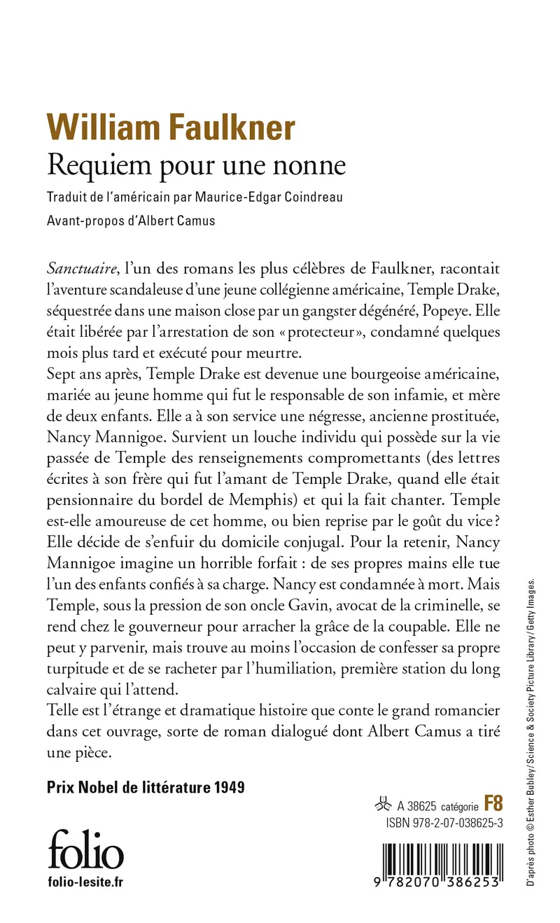 Requiem pour une nonne - William Faulkner