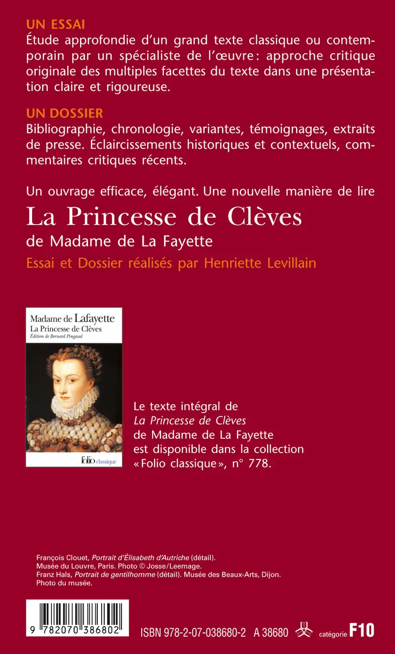 La Princesse de Clèves de Madame de La Fayette (Essai et dossier) - Henriette Levillain