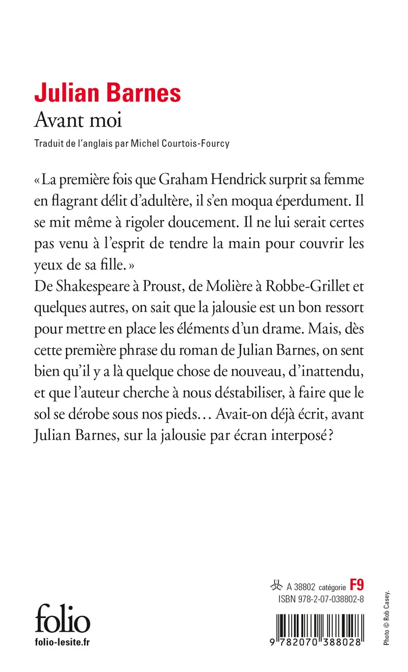 Avant moi - Julian Barnes