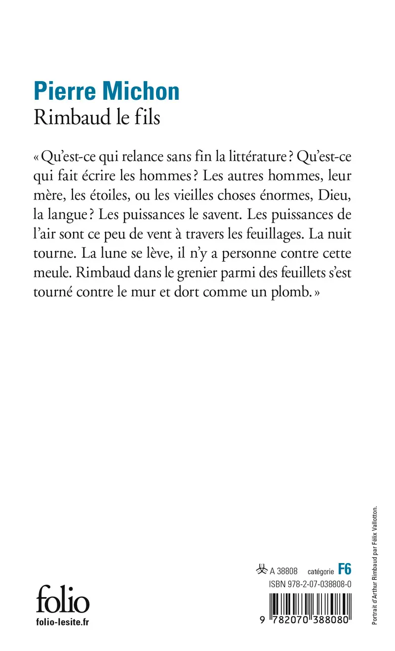 Rimbaud le fils - Pierre Michon