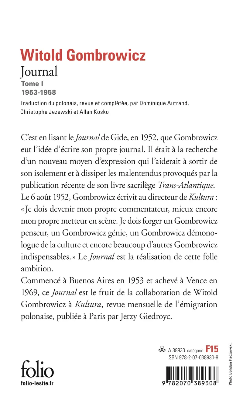 Journal - Witold Gombrowicz