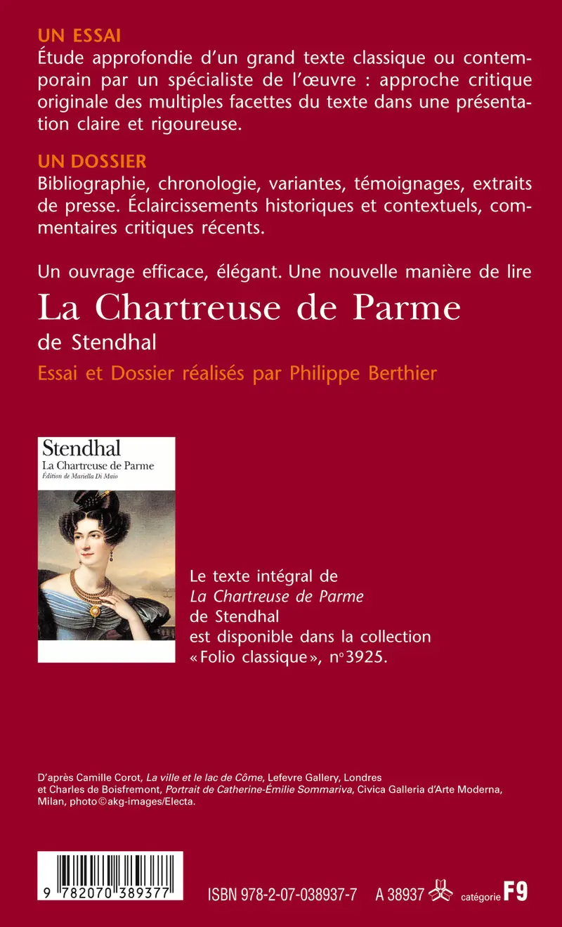 La Chartreuse de Parme de Stendhal (Essai et dossier) - Philippe Berthier