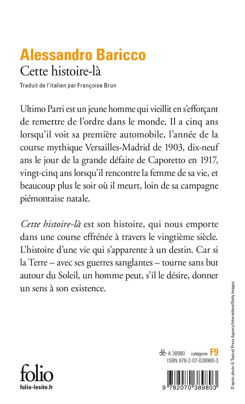 Cette histoire-là - Alessandro Baricco