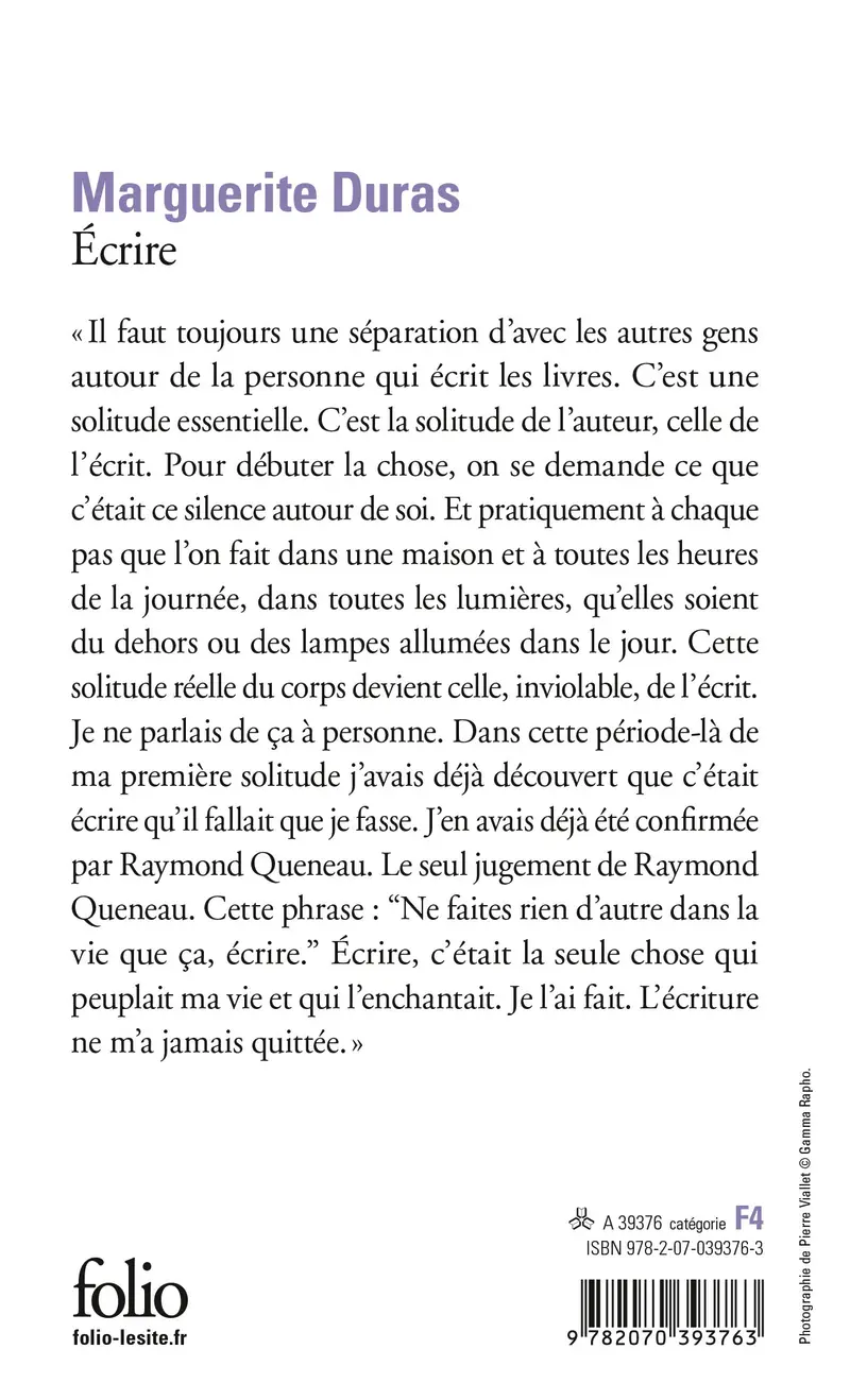 Écrire - Marguerite Duras
