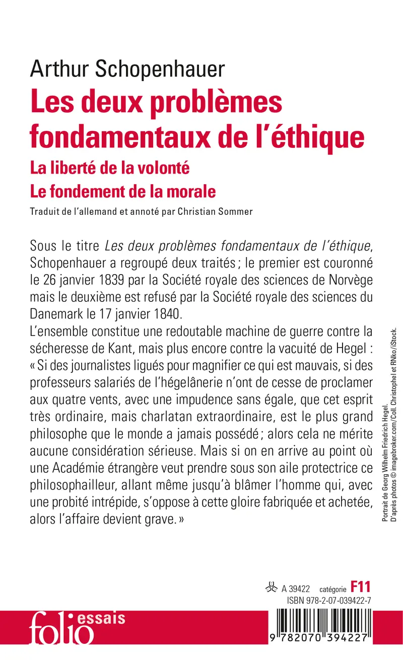 Les deux problèmes fondamentaux de l'éthique - Arthur Schopenhauer