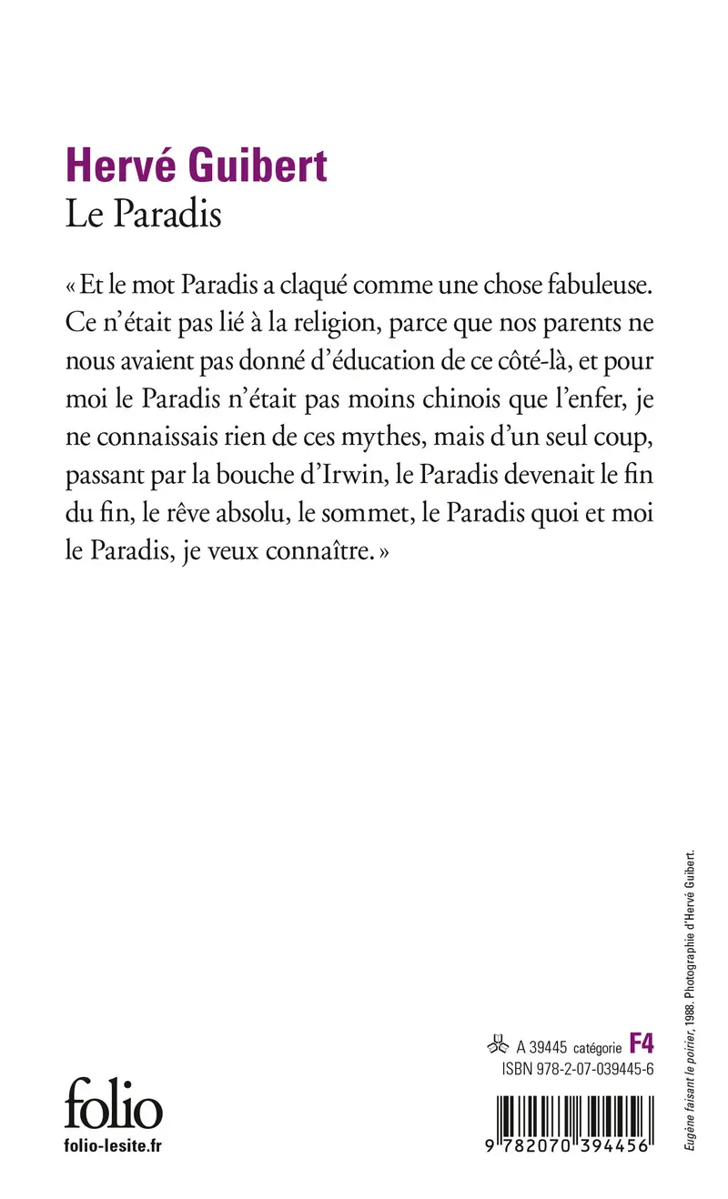 Le Paradis - Hervé Guibert