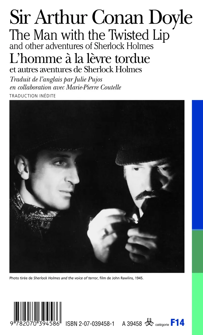 L'Homme à la lèvre tordue et autres aventures de Sherlock Holmes/The Man with the Twisted Lip and other adventures of Sherlock Holmes - Arthur Conan Doyle