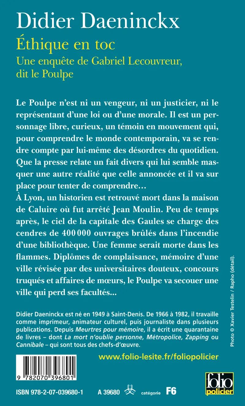 Éthique en toc - Didier Daeninckx