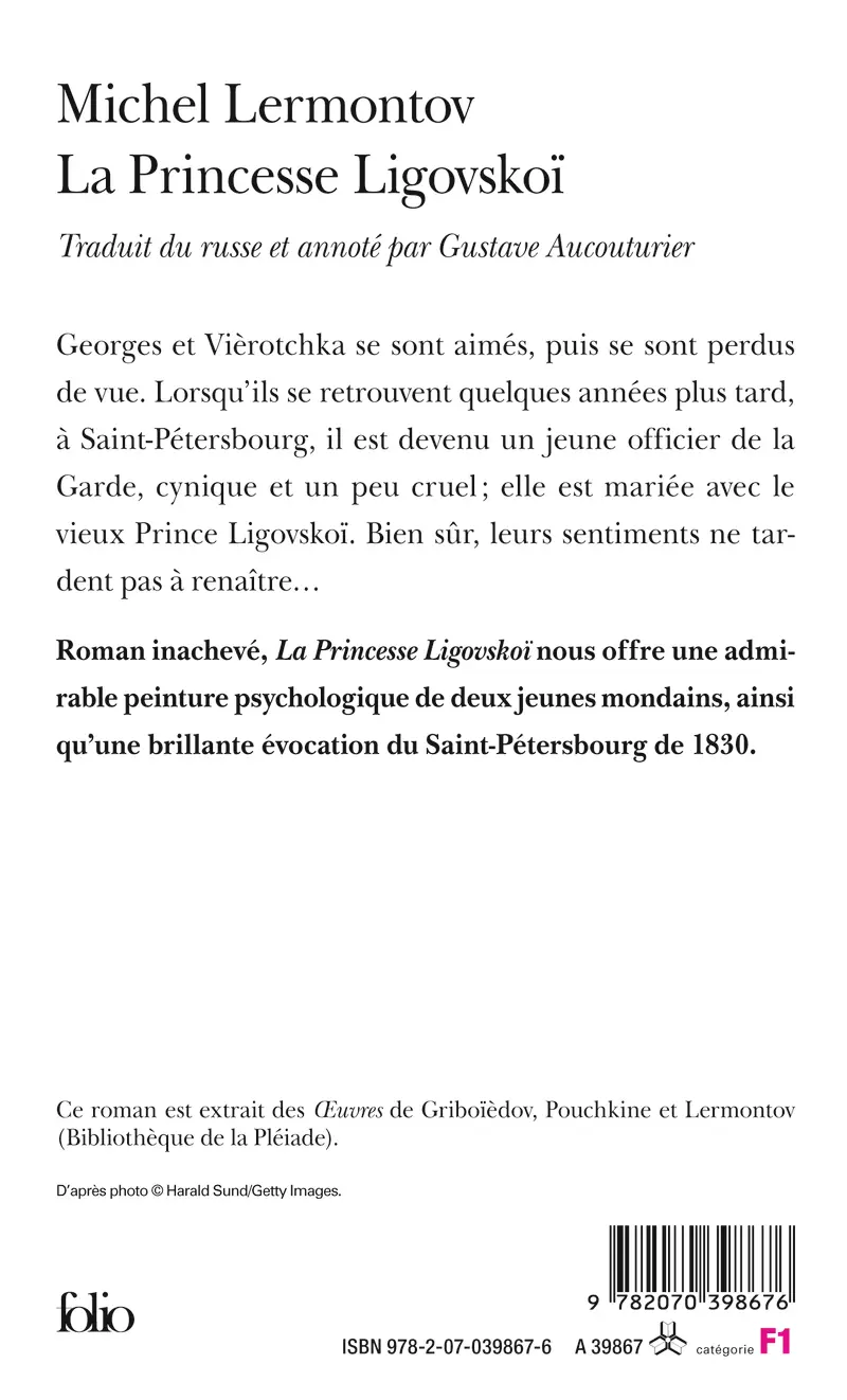 La Princesse Ligovskoï - Michel Lermontov