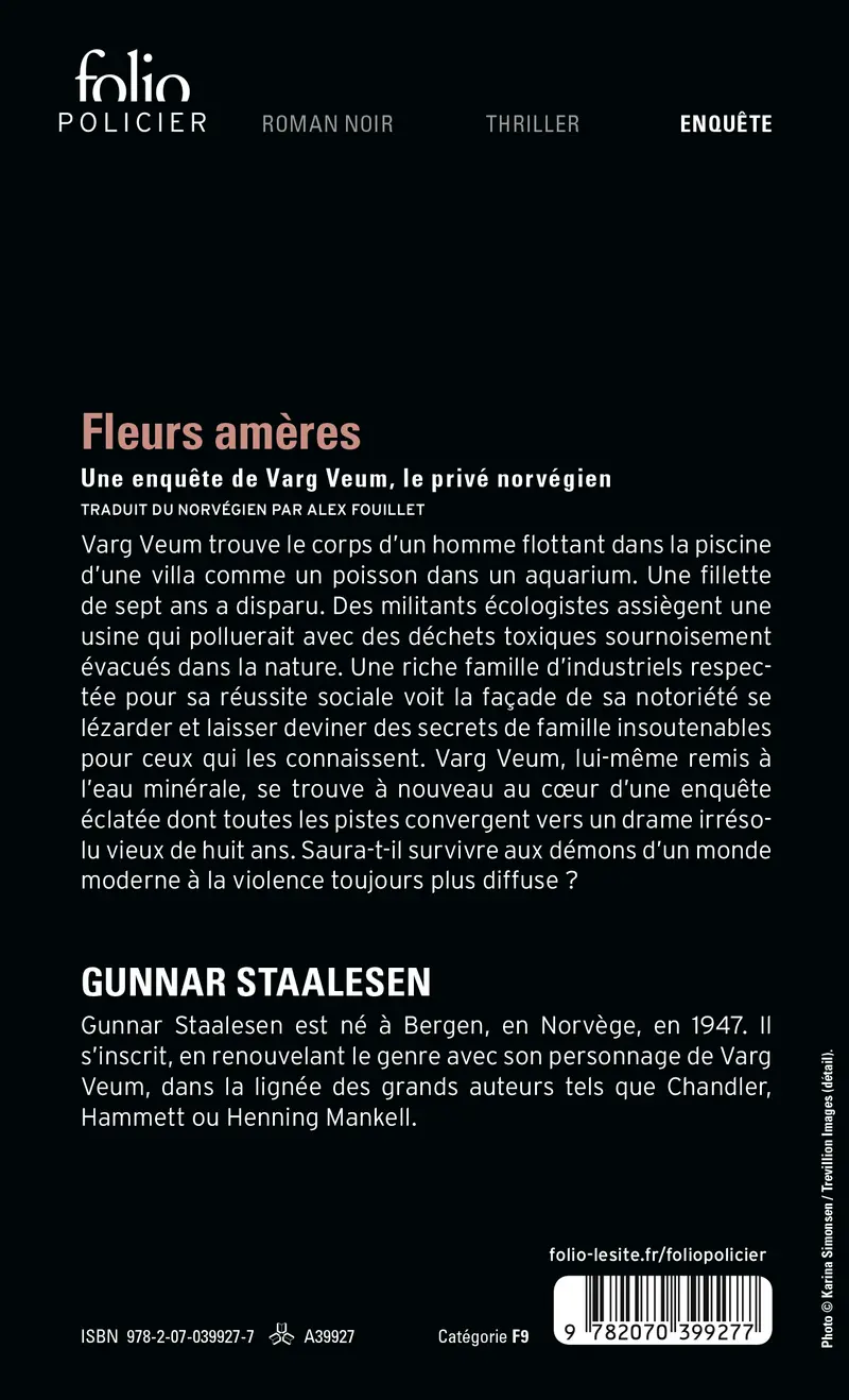 Fleurs amères - Gunnar Staalesen