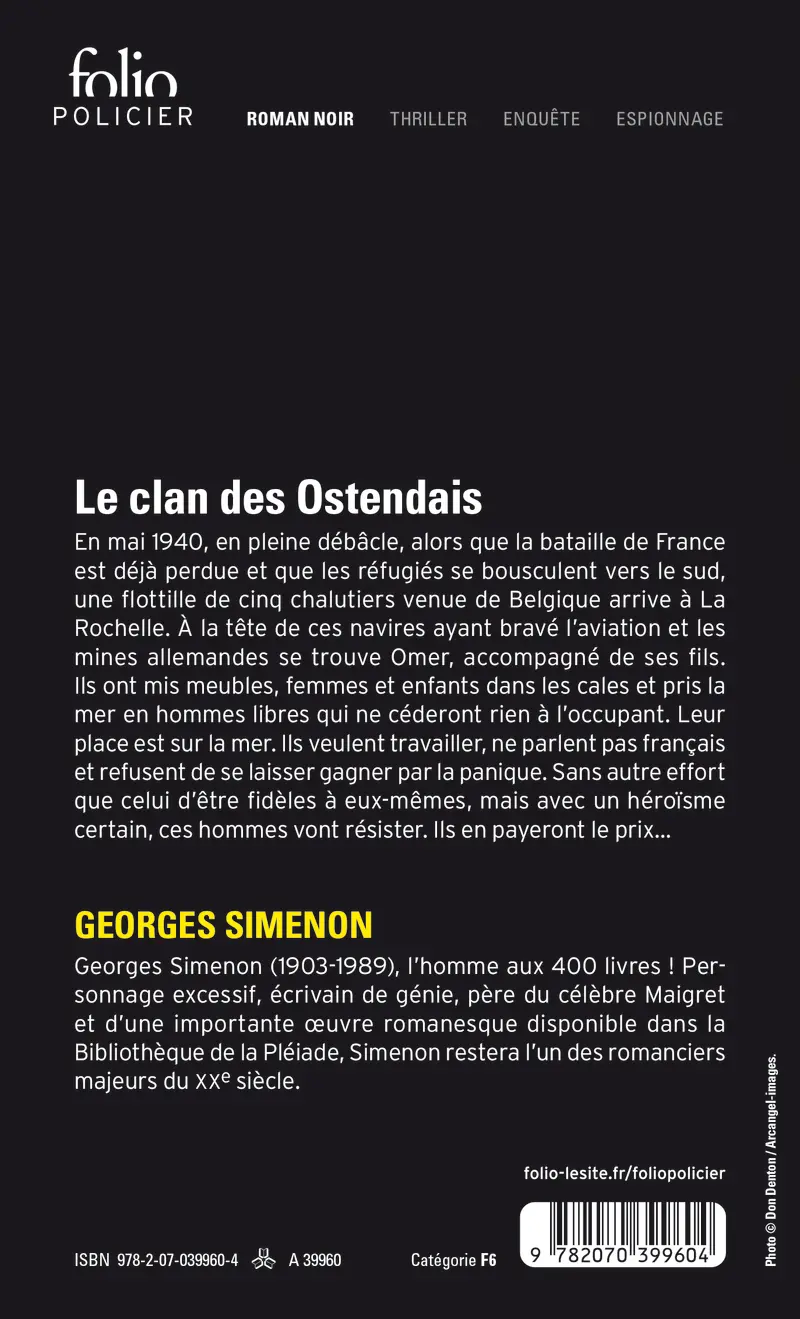 Le clan des Ostendais - Georges Simenon