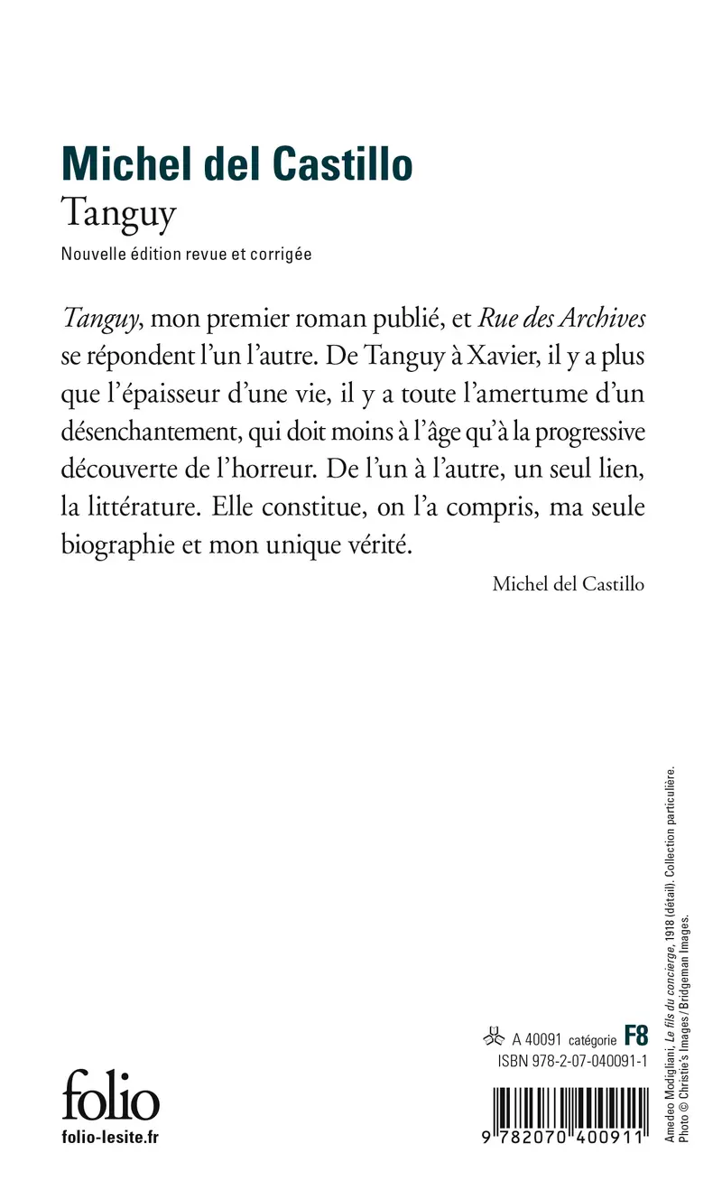 Tanguy - Michel Del Castillo