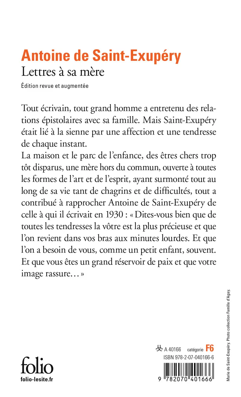 Lettres à sa mère - Antoine de Saint-Exupéry