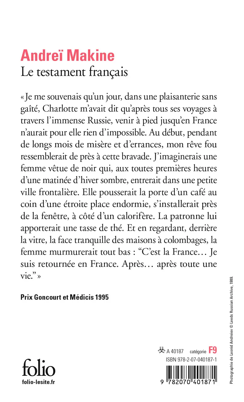 Le testament français - Andreï Makine