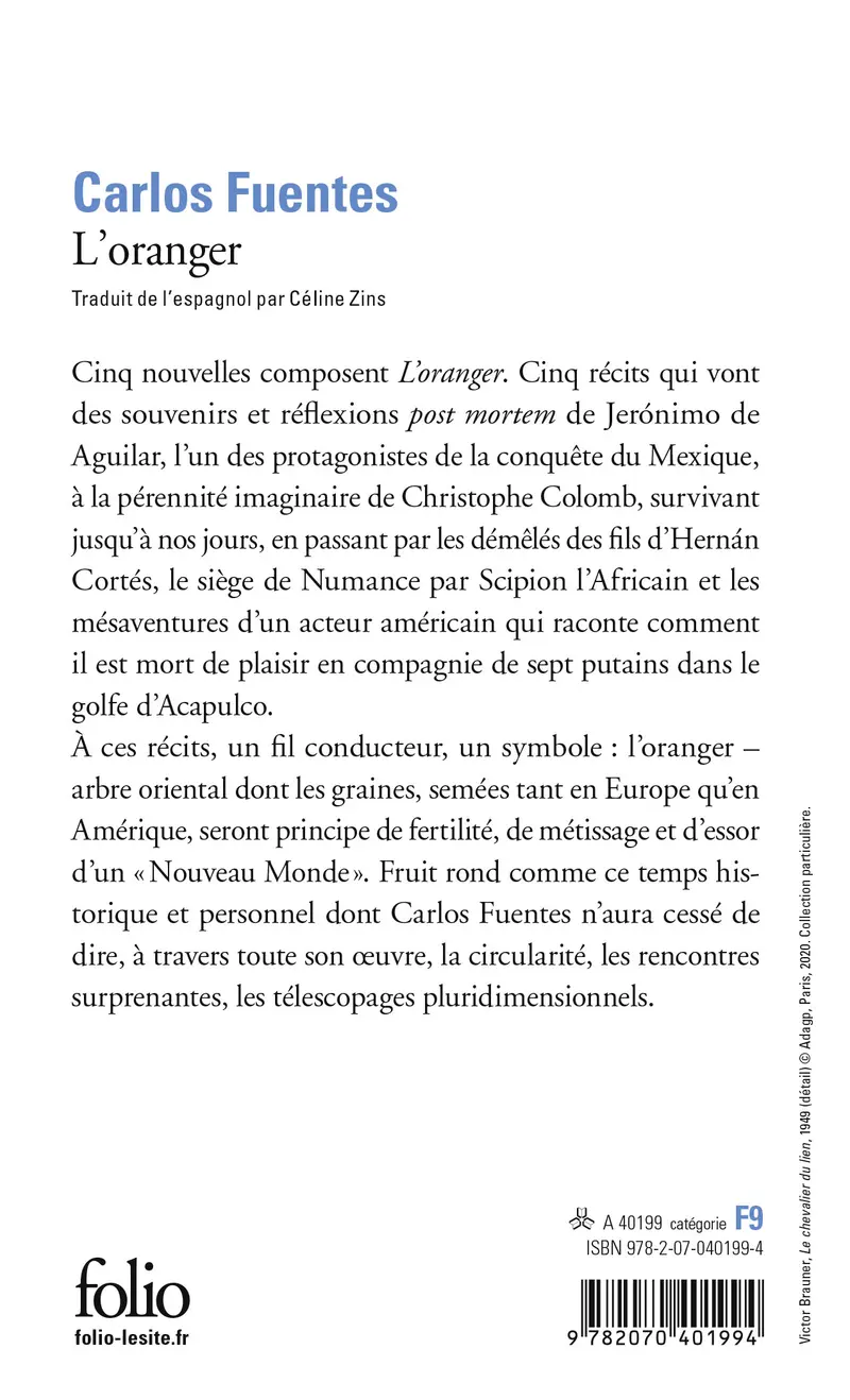 L'oranger - Carlos Fuentes