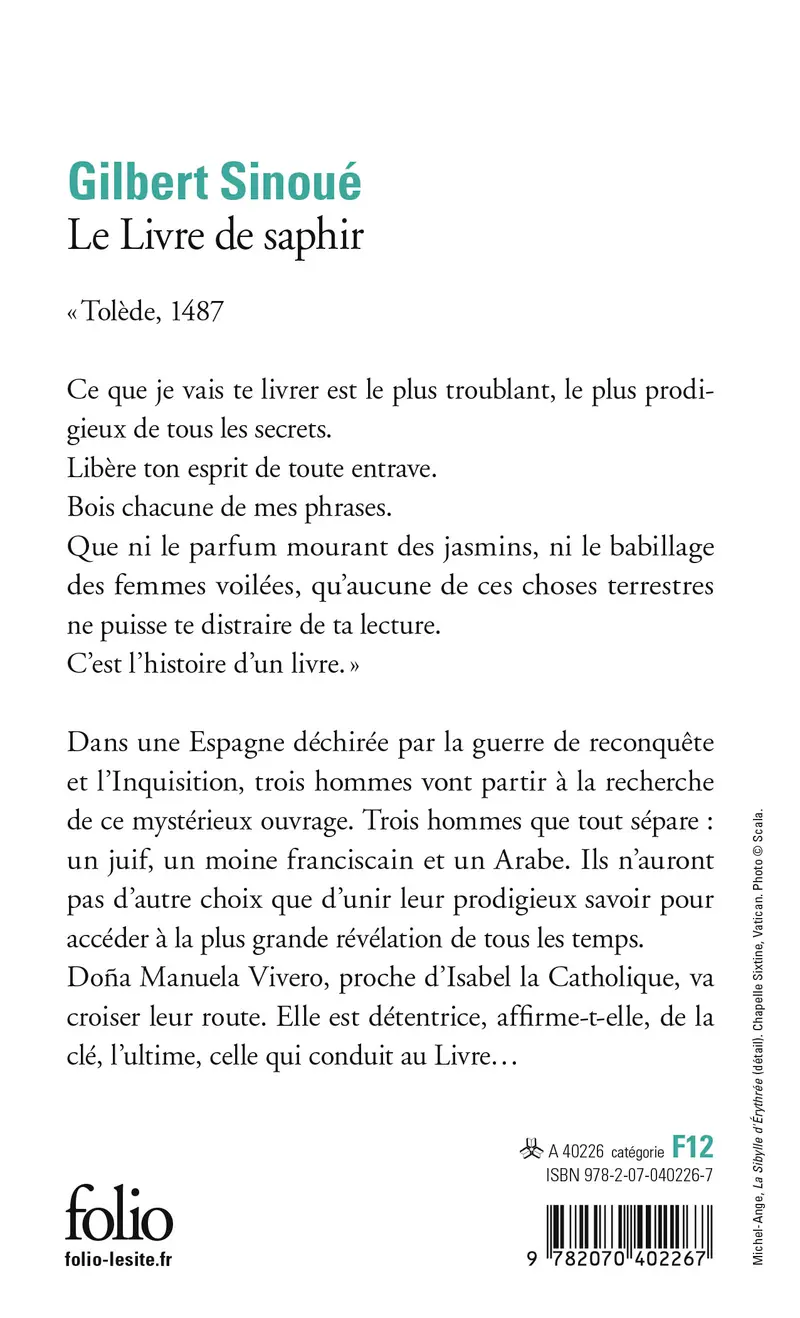 Le Livre de saphir - Gilbert Sinoué