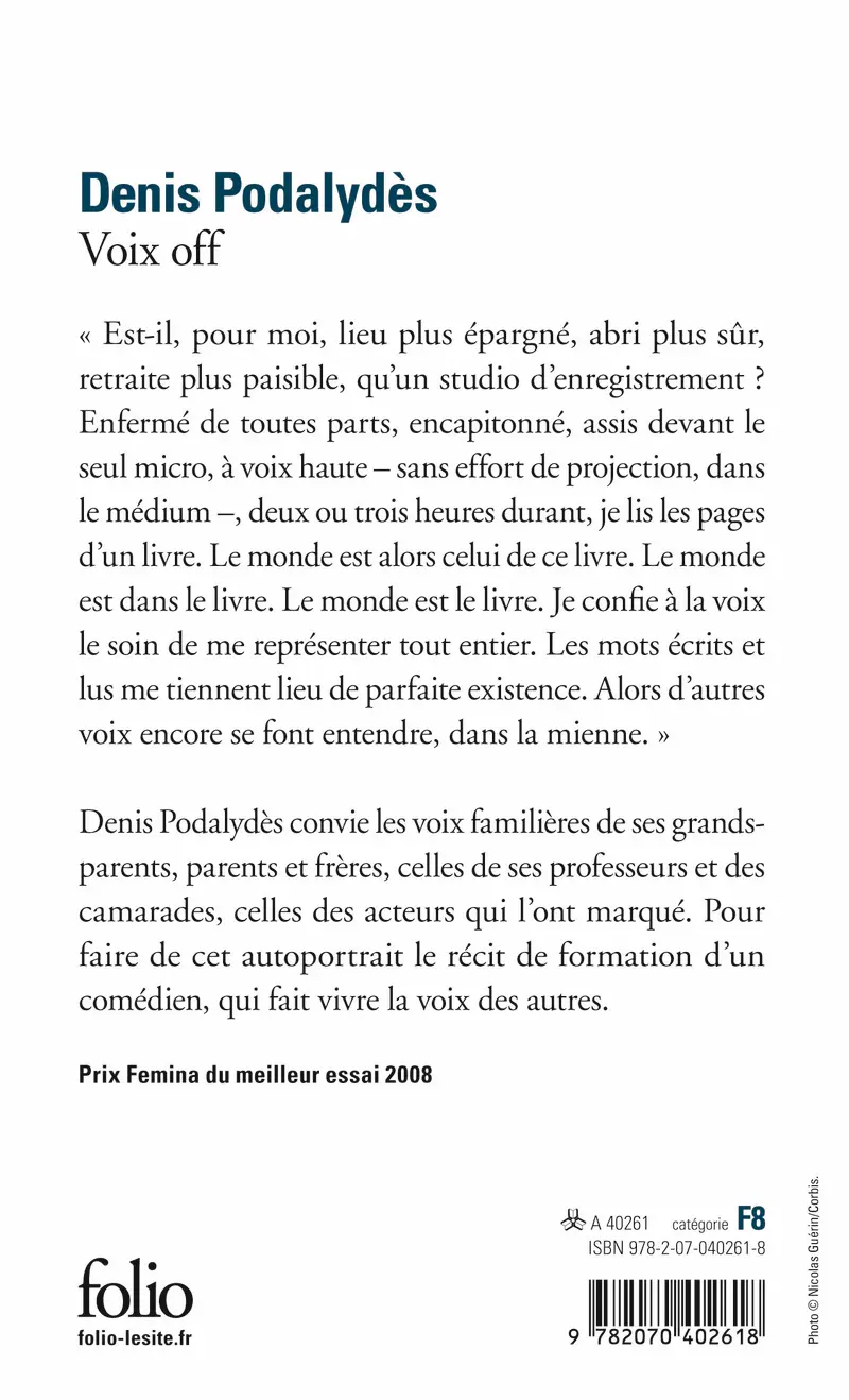 Voix off - Denis Podalydès
