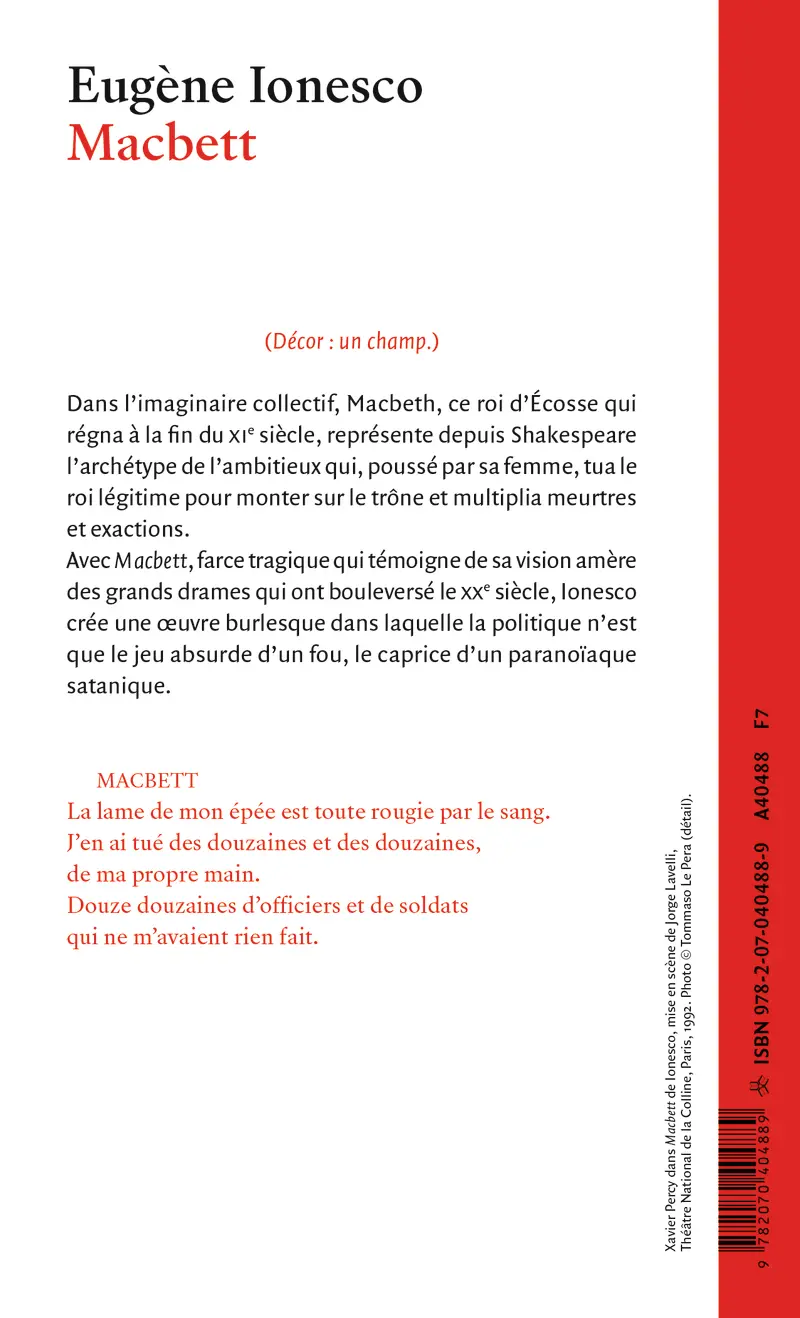 Macbett - Eugène Ionesco