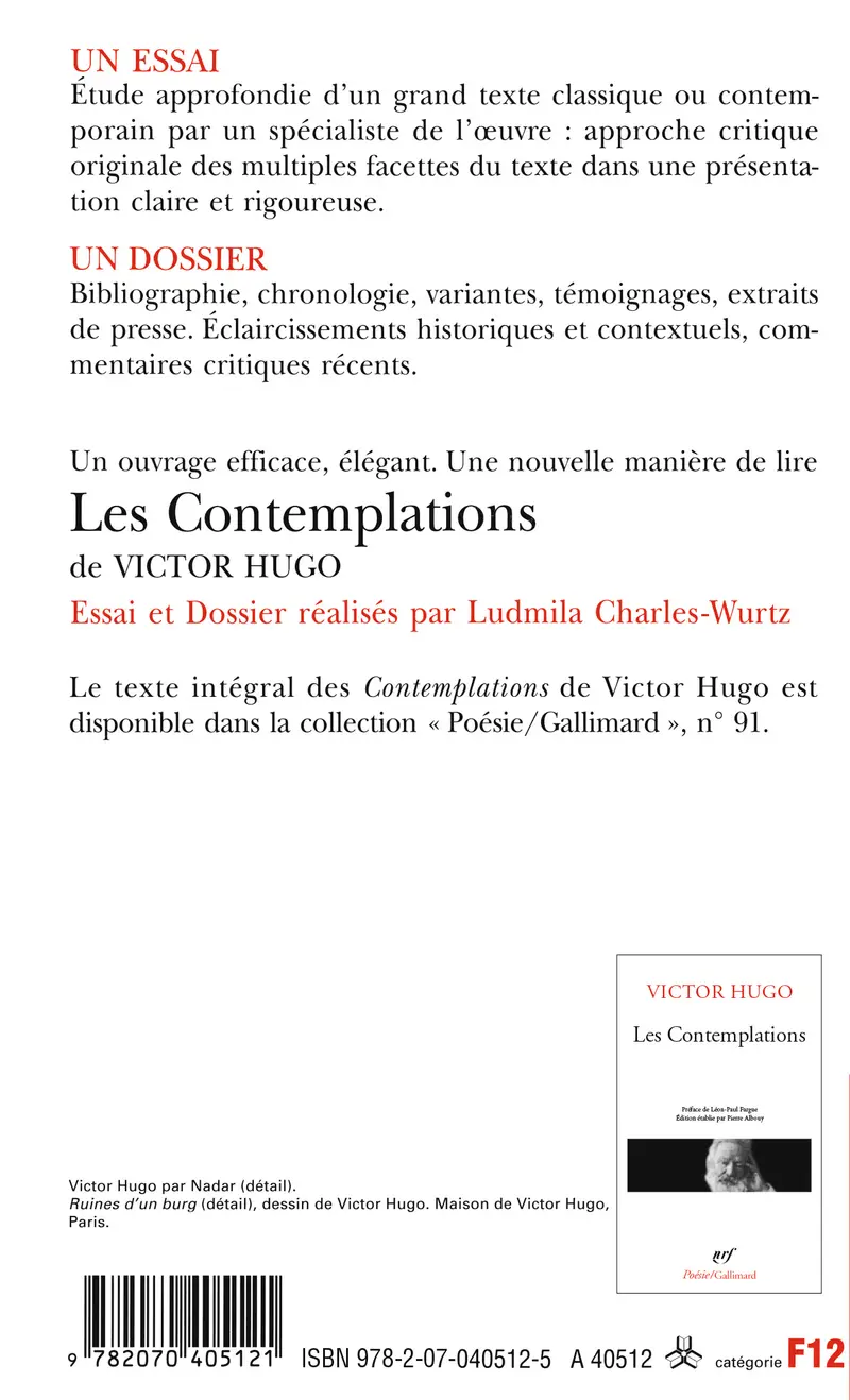 Les Contemplations de Victor Hugo (Essai et dossier) - Ludmila Charles-Wurtz