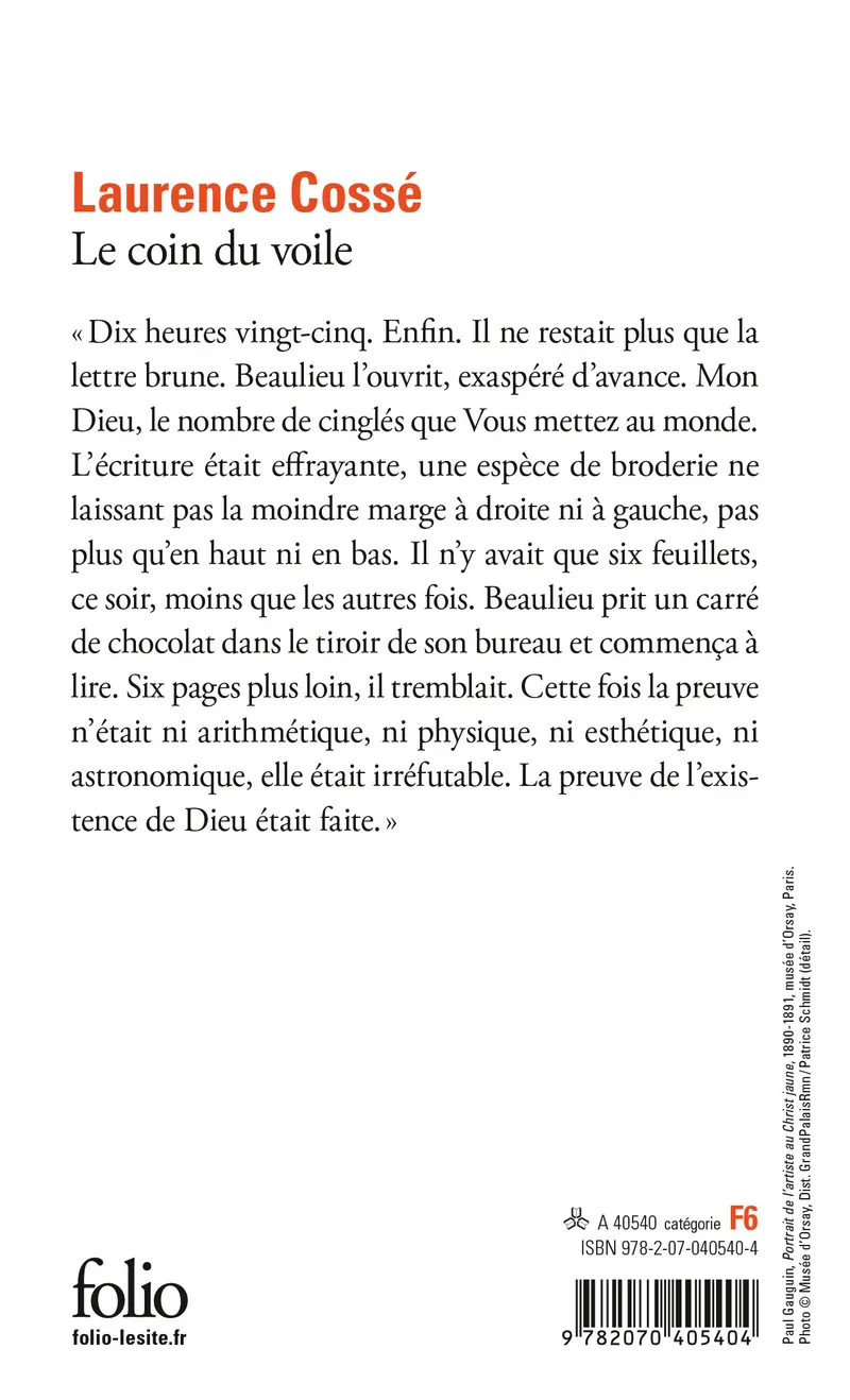 Le coin du voile - Laurence Cossé