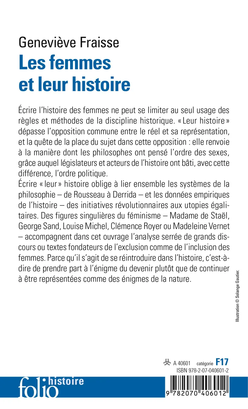 Les femmes et leur histoire - Geneviève Fraisse