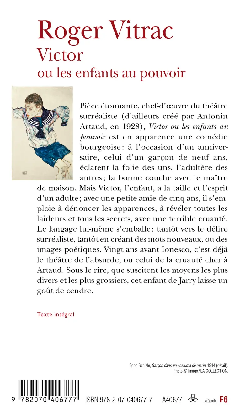 Victor ou Les enfants au pouvoir - Roger Vitrac