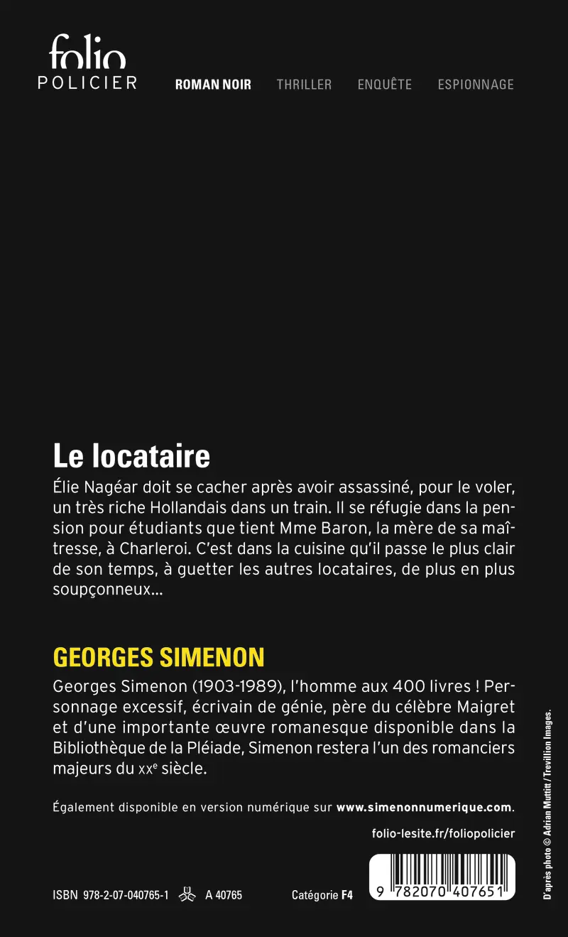 Le locataire - Georges Simenon
