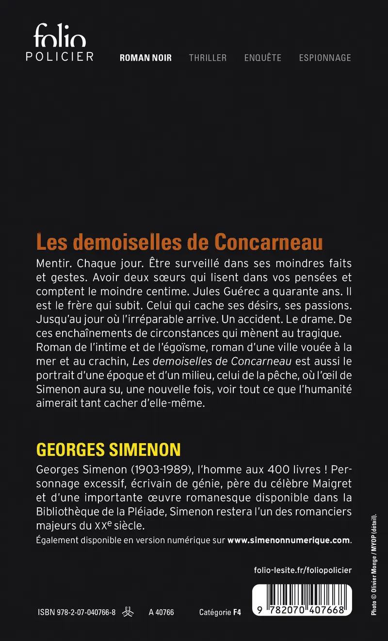 Les demoiselles de Concarneau - Georges Simenon