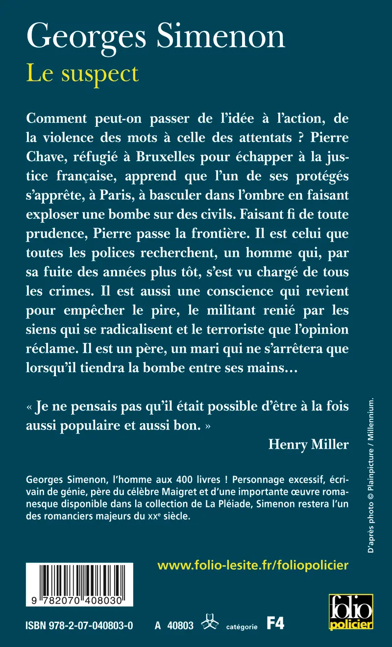 Le Suspect - Georges Simenon