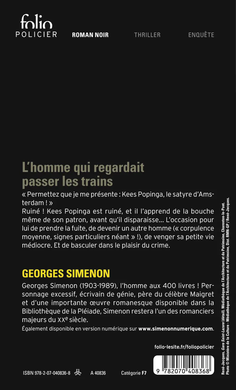 L'homme qui regardait passer les trains - Georges Simenon