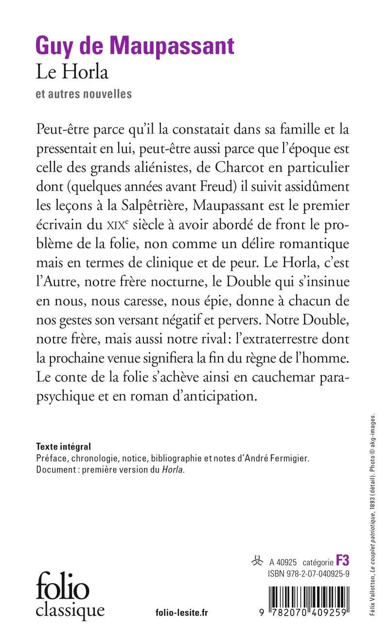 Le Horla et autres nouvelles - Guy de Maupassant