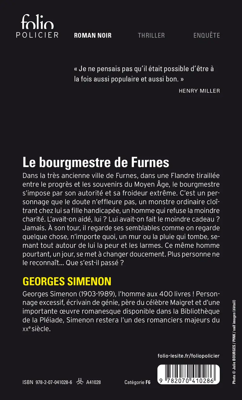 Le Bourgmestre de Furnes - Georges Simenon