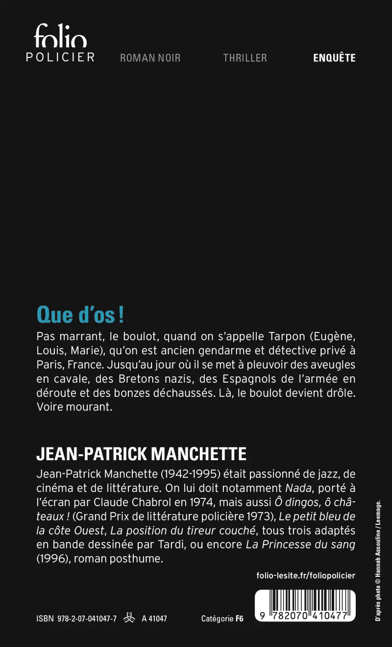 Que d'os! - Jean-Patrick Manchette