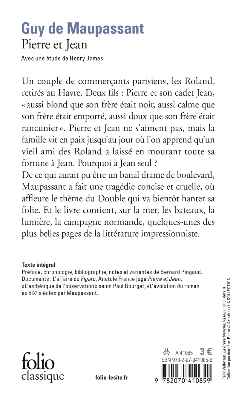 Pierre et Jean - Guy de Maupassant