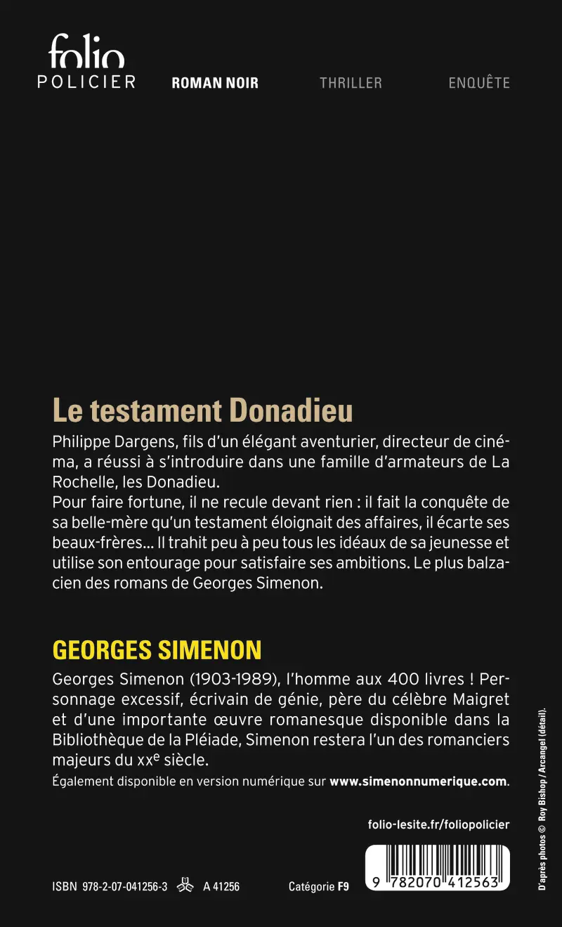 Le Testament Donadieu - Georges Simenon