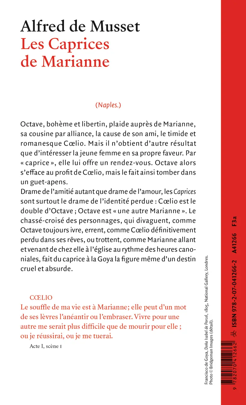 Les Caprices de Marianne - Alfred de Musset