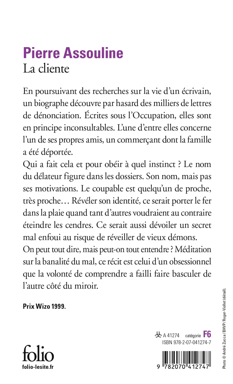 La cliente - Pierre Assouline