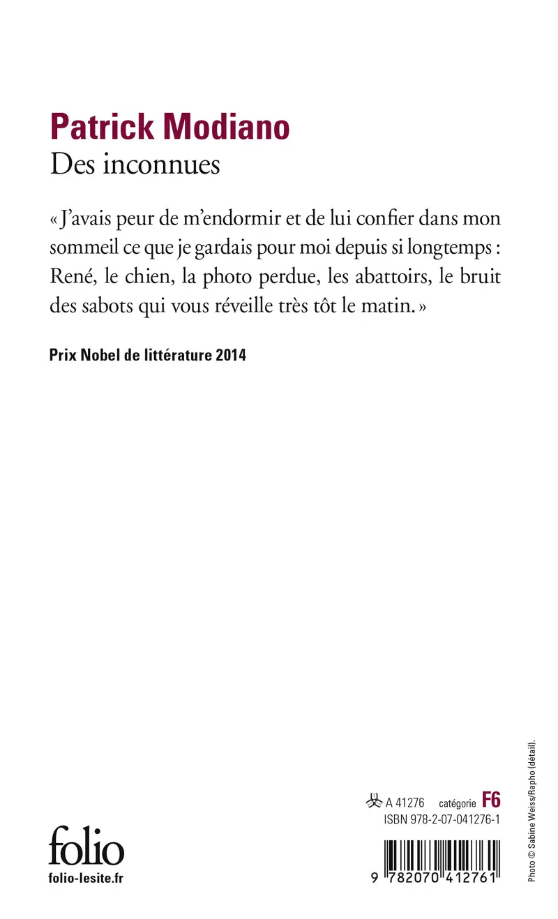 Des inconnues - Patrick Modiano