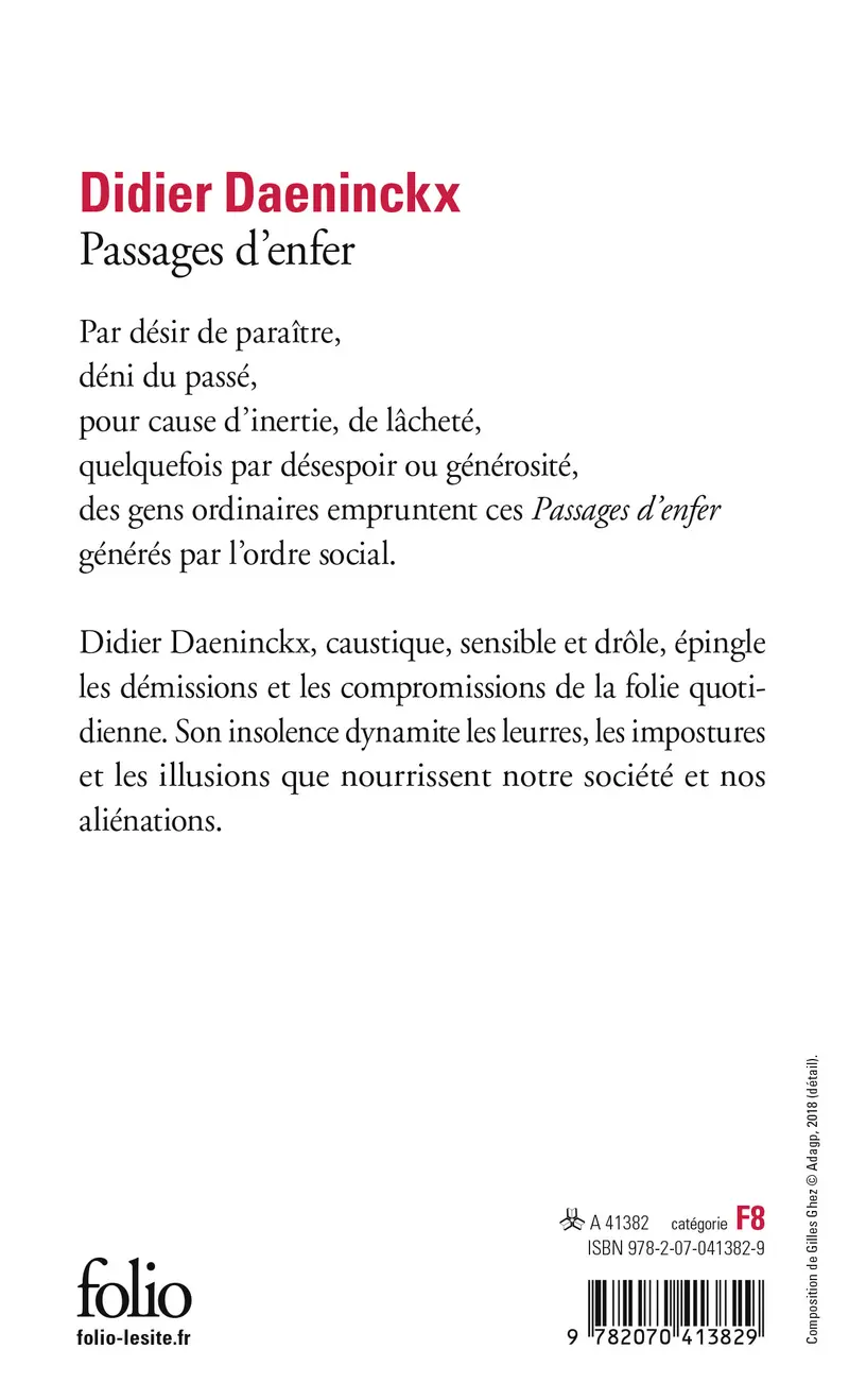 Passages d'enfer - Didier Daeninckx