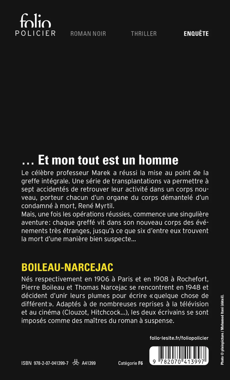 ... Et mon tout est un homme - Boileau-Narcejac