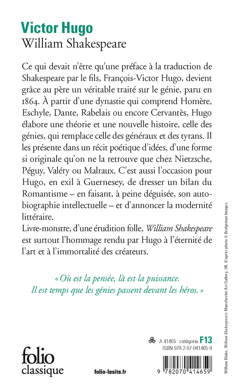 William Shakespeare - Victor Hugo