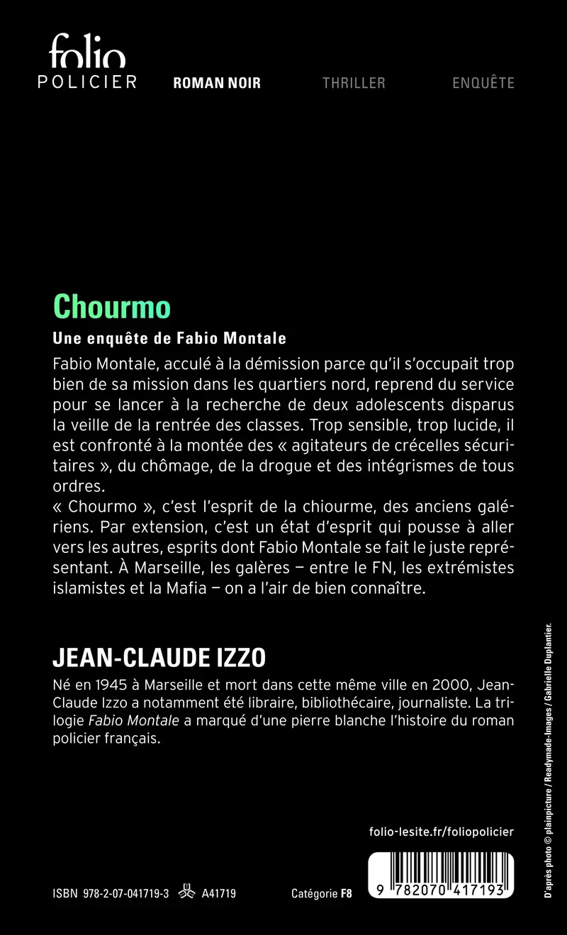 Chourmo - Jean-Claude Izzo