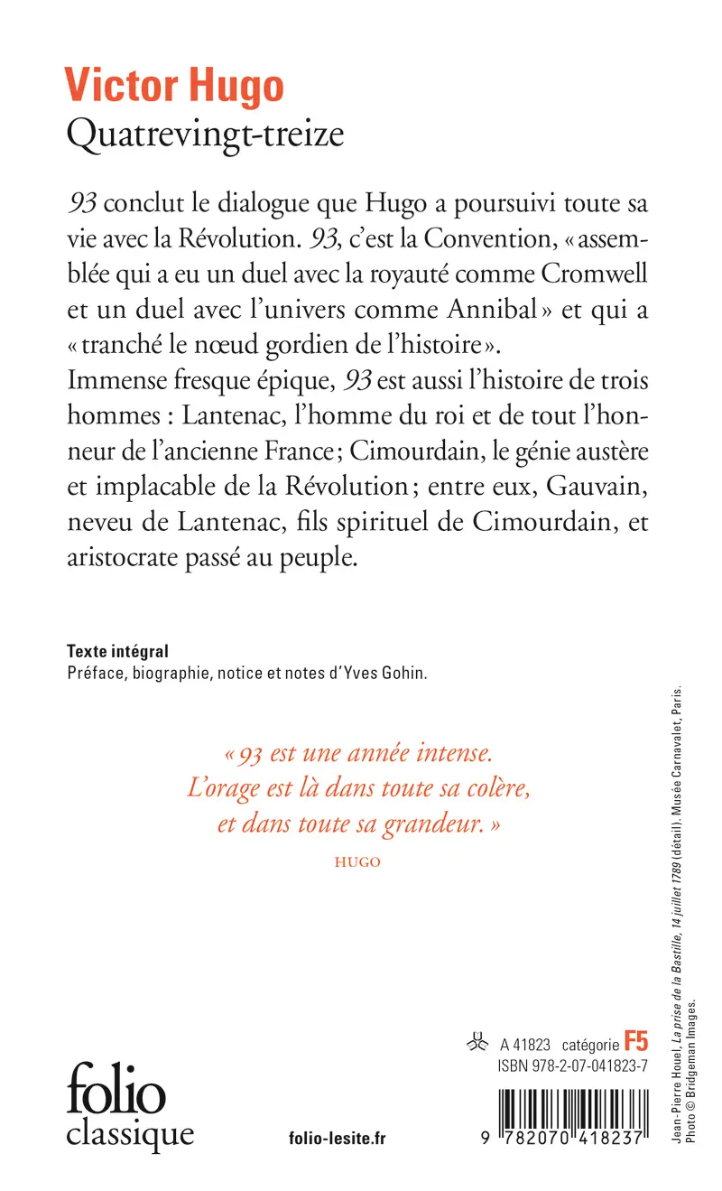 Quatrevingt-treize - Victor Hugo