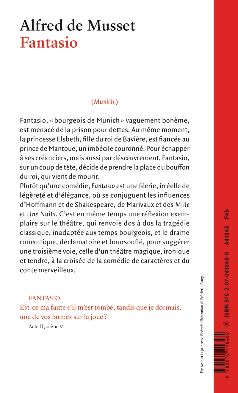 Fantasio - Alfred de Musset