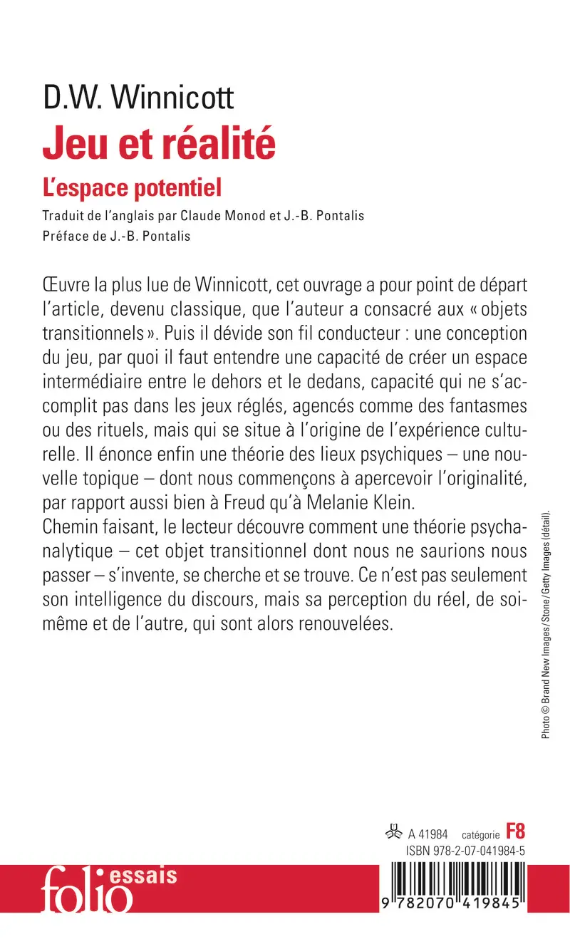 Jeu et réalité - D.W. Winnicott