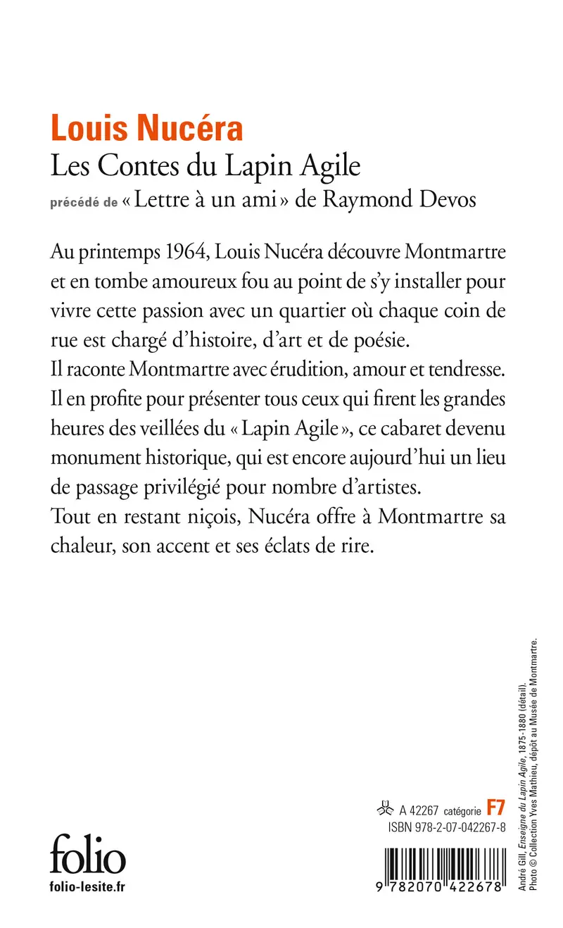 Les Contes du Lapin Agile - Louis Nucéra - Raymond Devos